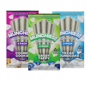 Delta Munchies THC-A Diamond Infused Prerolls | 5pk