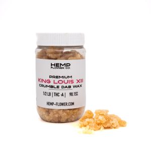 King Louis XIII THCA Crumble Wax Wholesale - 1/2 LB - Hemp Flower Co.